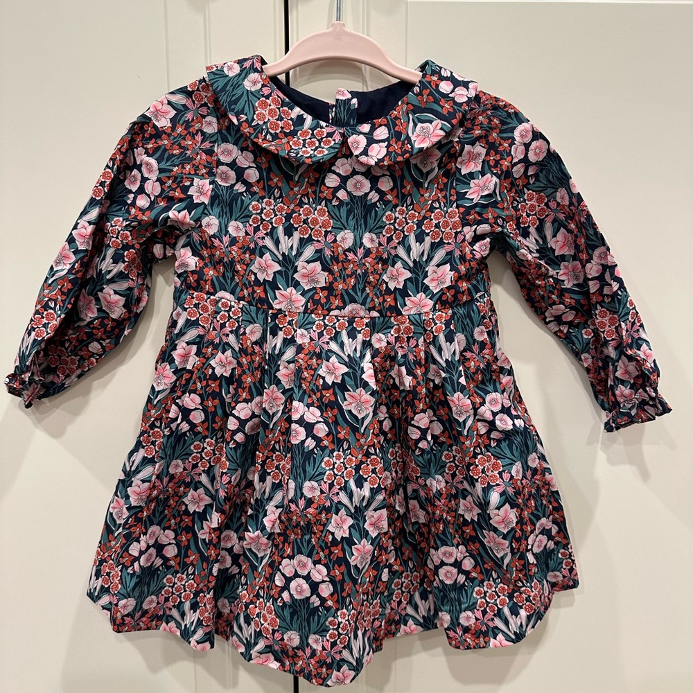 NWT Jacadi baby girl dress- liberty fabric
